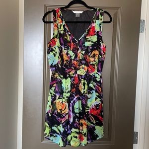 Bianca Nygard PETITE Colourful Woman’s Ruffle Sleeveless Dress